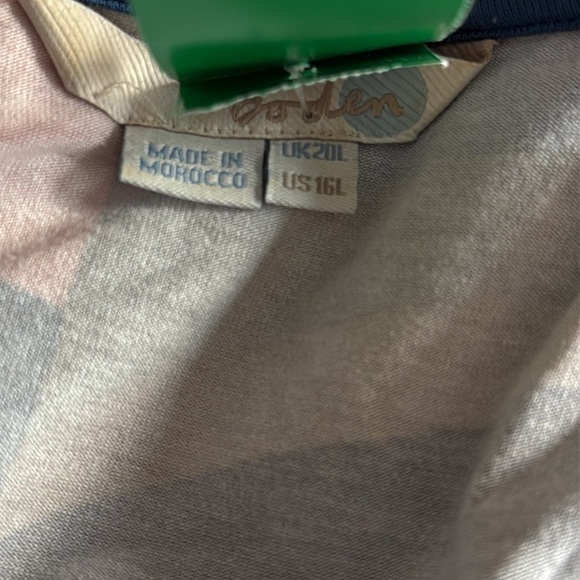 Boden Women’s 16L/Extra Large Midi Dress Long Sleeve Wrap Retro Pattern - Picture 5 of 6